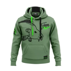 Sweat Homme Hot Spot Design Hoodie Carpfishing Mania - Vert