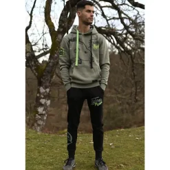 Sweat Homme Hot Spot Design Hoodie Carpfishing Mania - Vert