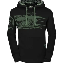 Hot Spot Design Sweat Homme Hoodie Black Bass - Noir * Sweats & Polaires