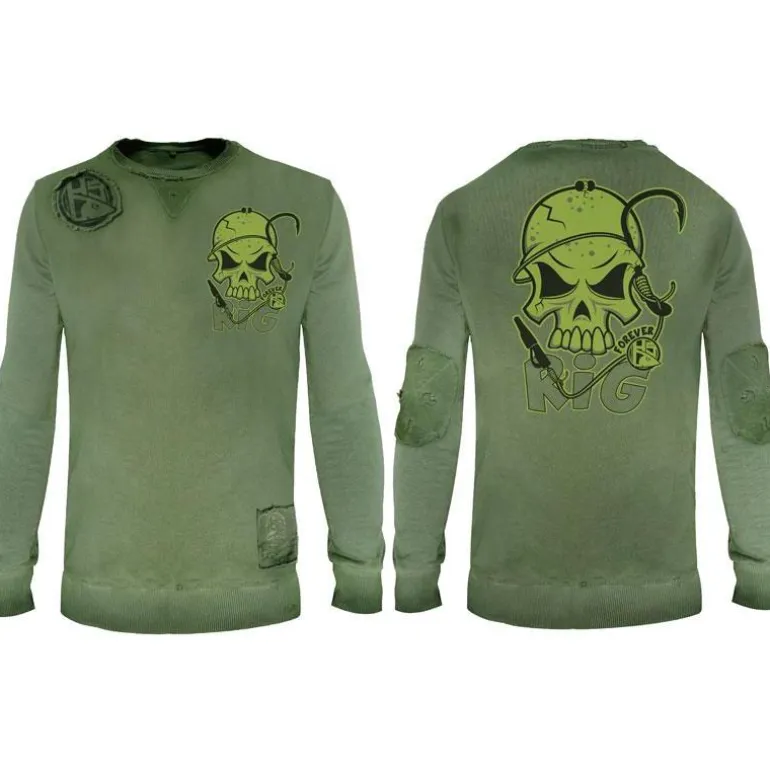 Sweat Homme Hot Spot Design Rig Forever - Vert