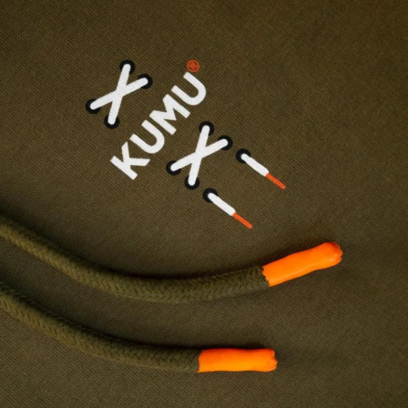 Kumu Sweat Homme Hoody True Leather - Kaki * Sweats & Polaires
