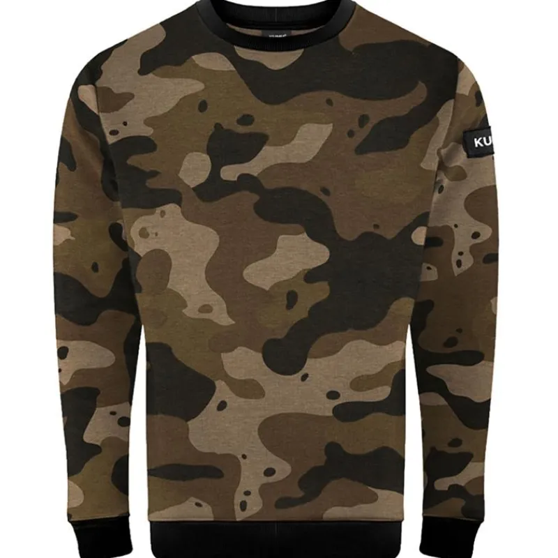Kumu Sweat Homme Jumper Deception Crewneck - Camo * Sweats & Polaires