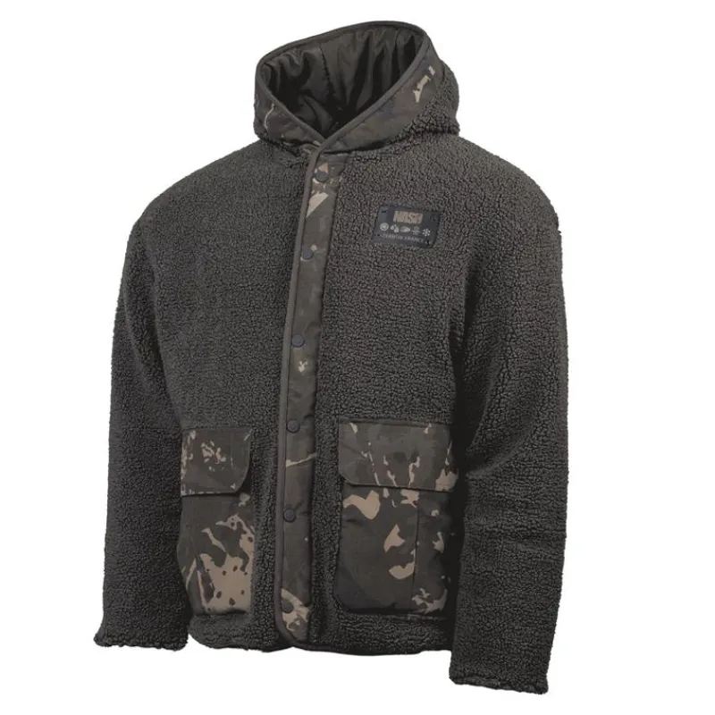 Nash Sweat Homme Zero Tolerance Sherpa Fleece Hoody - Camo * Sweats & Polaires
