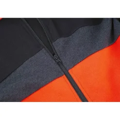 Nytro Sweat Homme Zipped Hoody Tri-Color - Black/Dark Marl Grey Red * Sweats & Polaires