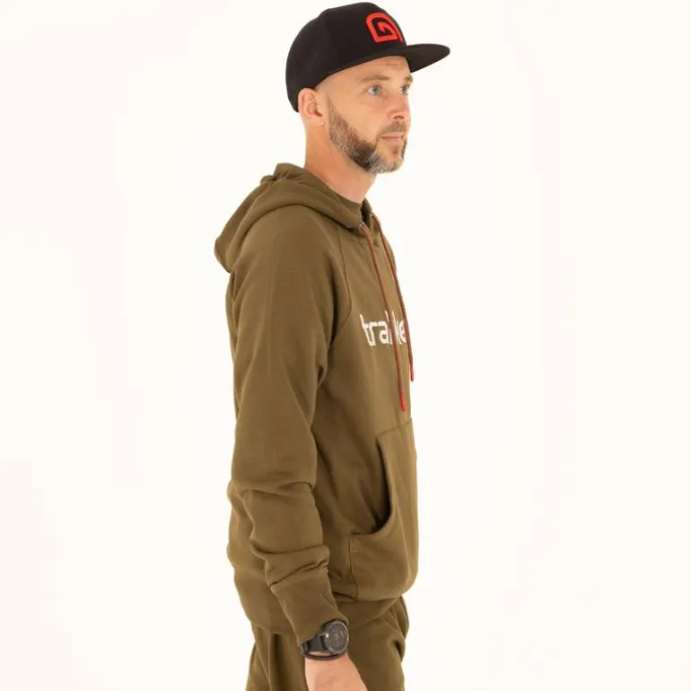 Sweat Homme Trakker Cr Logo Hoody - Kaki