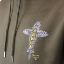 Vass Sweat Homme Carp Rising Hoodie - Kaki * Sweats & Polaires
