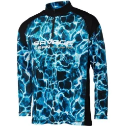 Savage Gear Tee Shirt Manche Longues Homme Marine Uv - Bleu * Anti-Uv|T-Shirts, Polos & Chemises