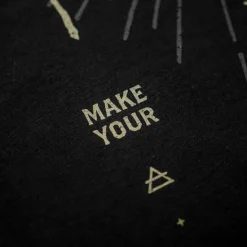Kumu Tee Shirt Manches Courtes Homme Make Your Own Luck - Noir * T-Shirts, Polos & Chemises