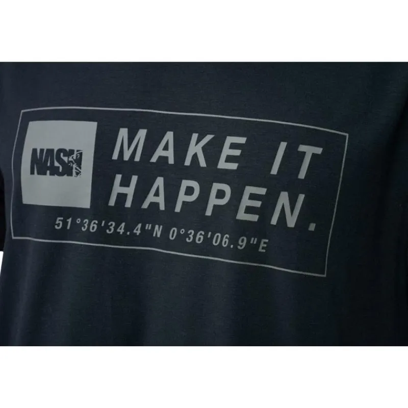 Nash Tee Shirt Manches Courtes Homme Make It Happen Coordinates - Noir * T-Shirts, Polos & Chemises