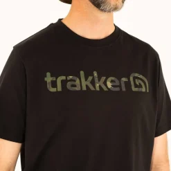 Trakker Tee Shirt Manches Courtes Homme Cr Logo T-Shirt Black Camo - Noir * T-Shirts, Polos & Chemises