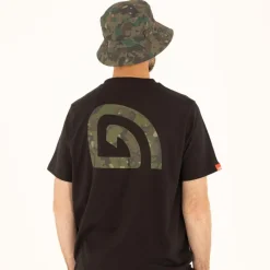 Trakker Tee Shirt Manches Courtes Homme Cr Logo T-Shirt Black Camo - Noir * T-Shirts, Polos & Chemises
