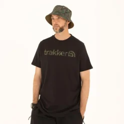Trakker Tee Shirt Manches Courtes Homme Cr Logo T-Shirt Black Camo - Noir * T-Shirts, Polos & Chemises