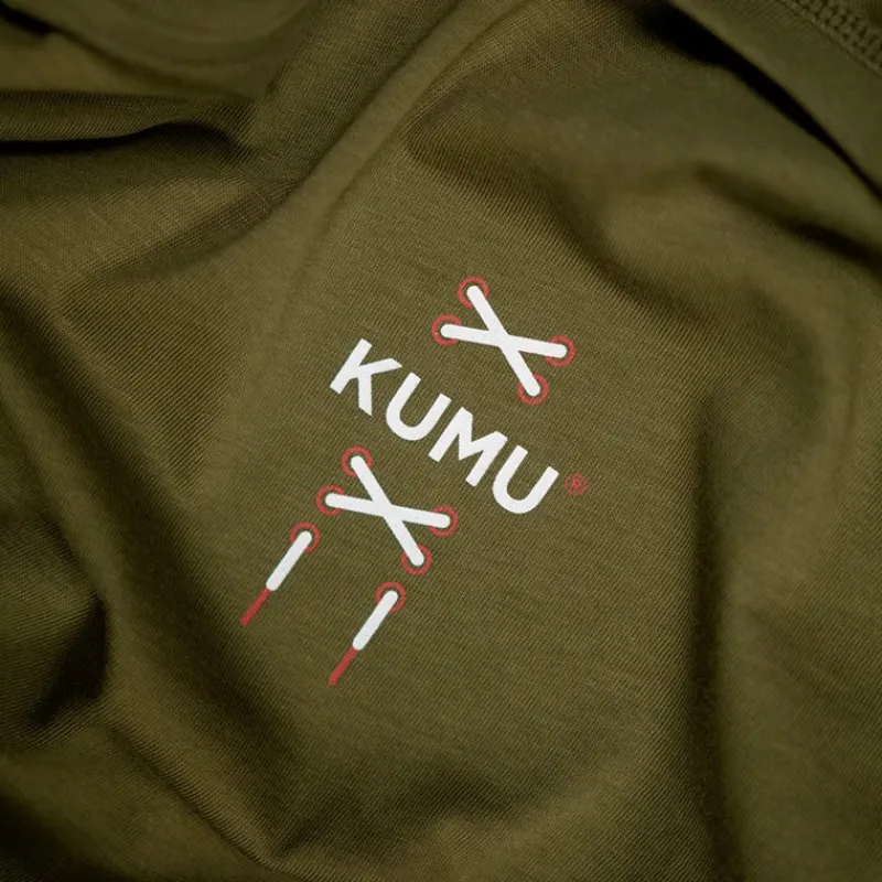 Kumu Tee Shirt Manches Courtes Homme Earn Your Stripes - Kaki * T-Shirts, Polos & Chemises