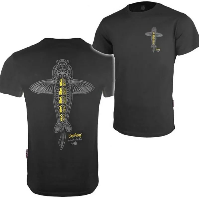 Vass Tee Shirt Manches Courtes Homme Carp Rising - Noir * T-Shirts, Polos & Chemises