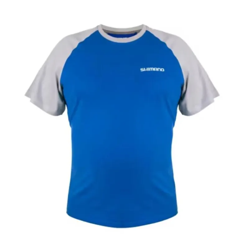 Shimano Tee Shirt Manches Courtes Homme Wear Short Sleeve T-Shirt - Bleu * T-Shirts, Polos & Chemises