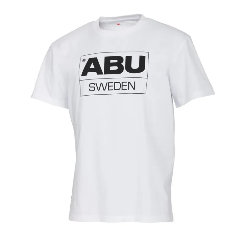 Tee Shirt Manches Courtes Homme Abu Garcia Legacy Sweden Logo T-Shirt - White