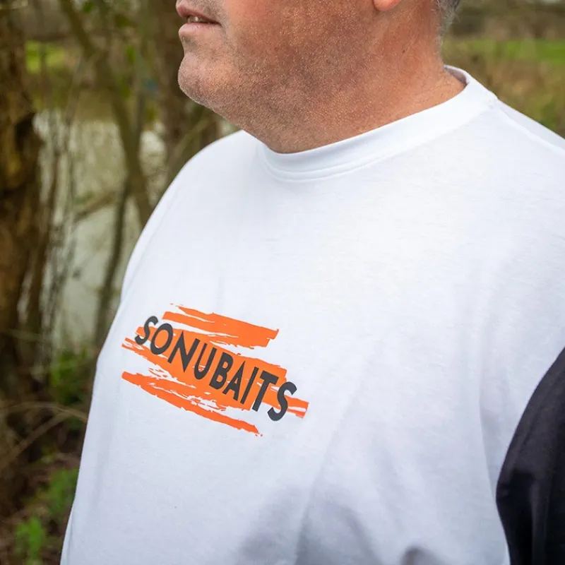 Sonubaits Tee Shirt Manches Courtes Homme - Blanc * T-Shirts, Polos & Chemises