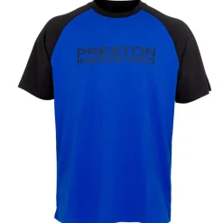 Preston Innovations Tee Shirt Manches Courtes Homme Lightweight Blue Raglan - Bleu * T-Shirts, Polos & Chemises