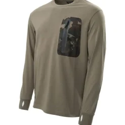 Nash Tee Shirt Manches Courtes Homme Zt Hd Long Sleeve - Kaki * T-Shirts, Polos & Chemises