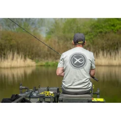 Fox Matrix Tee Shirt Manches Courtes Homme Large Logo T-Shirt - Gris * T-Shirts, Polos & Chemises