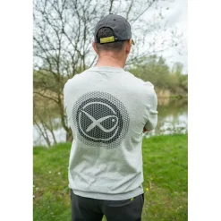Fox Matrix Tee Shirt Manches Courtes Homme Large Logo T-Shirt - Gris * T-Shirts, Polos & Chemises