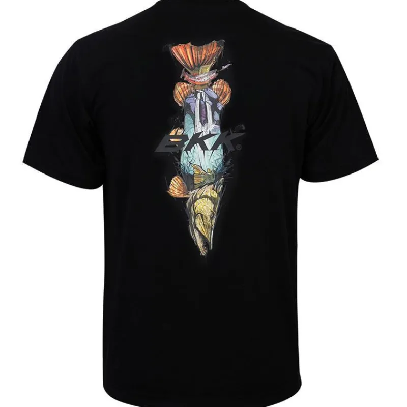 BKK Tee Shirt Manches Courtes Homme Short Sleeve Casual Shirt - Brand Values Pike - Noir * T-Shirts, Polos & Chemises