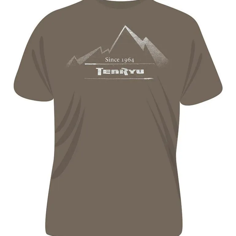 Tee Shirt Manches Courtes Homme Tenryu Mountain Sand - Kaki