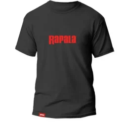 Rapala Tee Shirt Manches Courtes Homme Black Red Logo T-Shirt - Noir * T-Shirts, Polos & Chemises