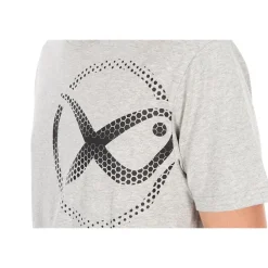 Fox Matrix Tee Shirt Manches Courtes Homme Large Mesh Logo T-Shirt - Gris * T-Shirts, Polos & Chemises