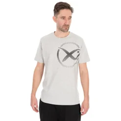 Fox Matrix Tee Shirt Manches Courtes Homme Large Mesh Logo T-Shirt - Gris * T-Shirts, Polos & Chemises