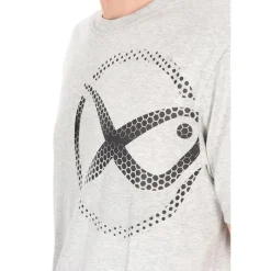 Fox Matrix Tee Shirt Manches Courtes Homme Large Mesh Logo T-Shirt - Gris * T-Shirts, Polos & Chemises