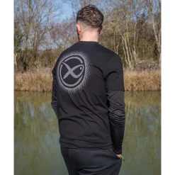 Fox Matrix Tee Shirt Manches Courtes Homme Large Fade T-Shirt Black/Grey - Noir * T-Shirts, Polos & Chemises
