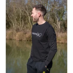 Fox Matrix Tee Shirt Manches Courtes Homme Large Fade T-Shirt Black/Grey - Noir * T-Shirts, Polos & Chemises
