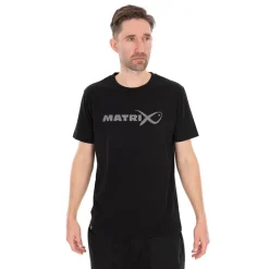 Fox Matrix Tee Shirt Manches Courtes Homme Large Fade T-Shirt Black/Grey - Noir * T-Shirts, Polos & Chemises