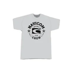 Navicom Tee Shirt Manches Courtes Homme Crew - Gris * T-Shirts, Polos & Chemises