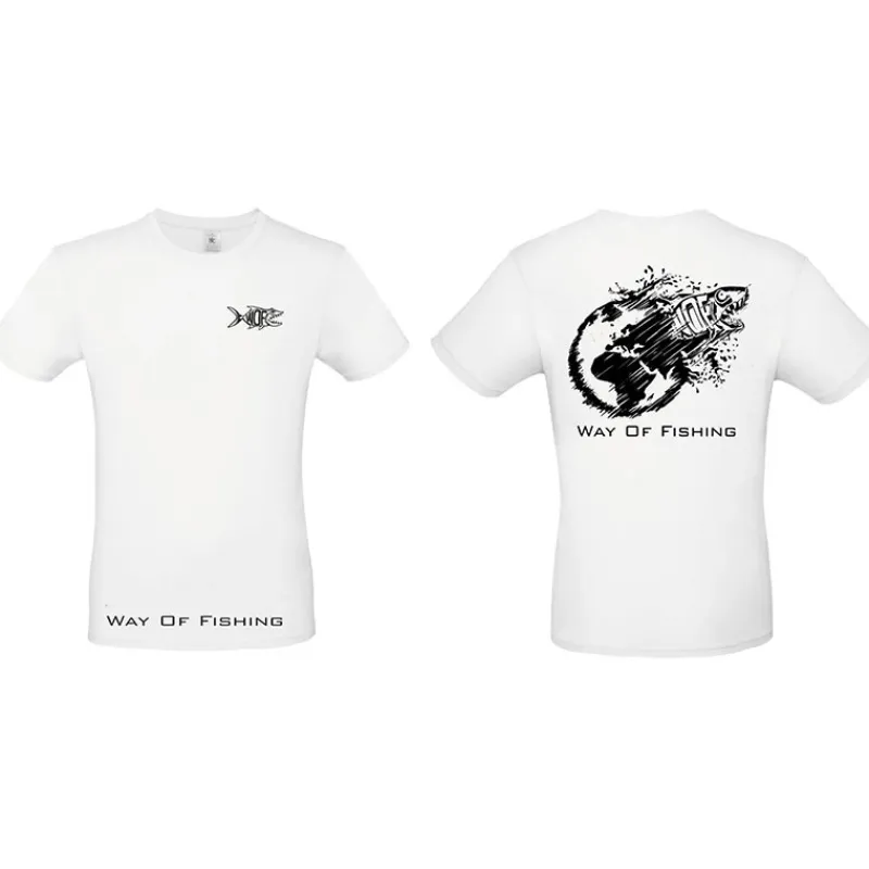 W.O.F. Tee Shirt Manches Courtes Homme Terre - Blanc * T-Shirts, Polos & Chemises