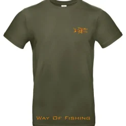 W.O.F. Tee Shirt Manches Courtes Homme Croix - Kaki * T-Shirts, Polos & Chemises