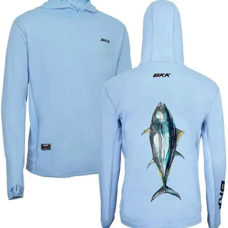BKK Tee Shirt Manches Longues Long Sleeve Performance Shirt Tuna - Bleu * Anti-Uv