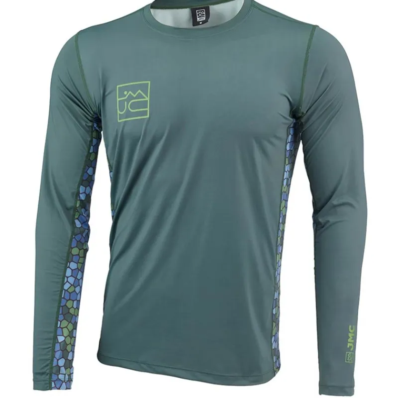 JMC Tee Shirt Manches Longues Homme Sun Protect - Vert * T-Shirts, Polos & Chemises