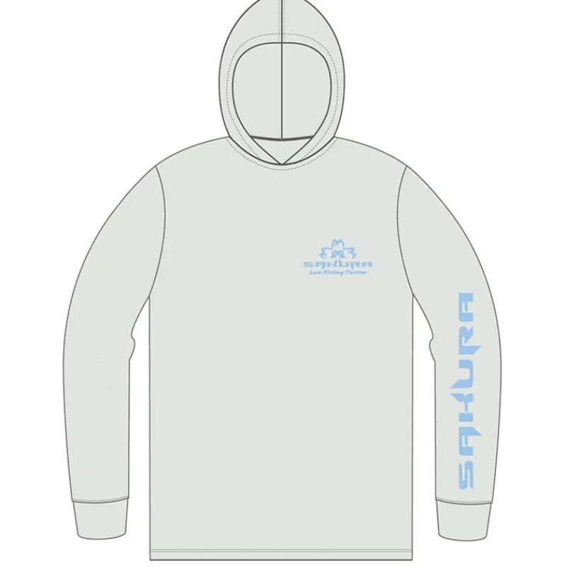 Sakura Tee Shirt Manches Longues Homme Uv Long Sleeves Hoodie - Gris * T-Shirts, Polos & Chemises