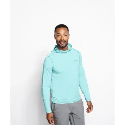 Orvis Tee Shirt Manches Longues Homme Sun Defense L/S Hoodie - Fresh Air * T-Shirts, Polos & Chemises