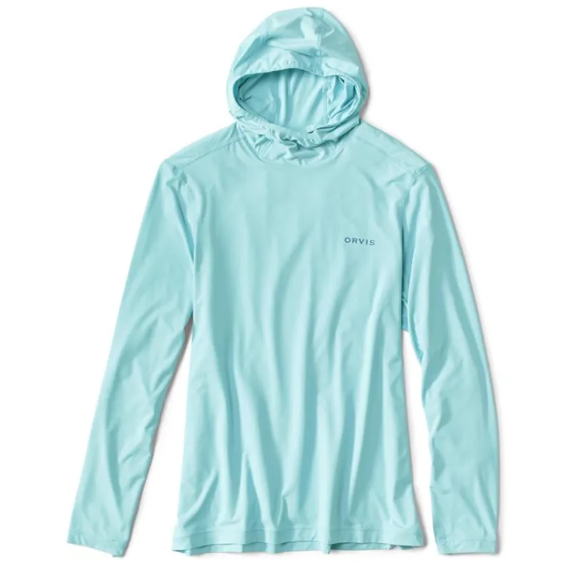 Orvis Tee Shirt Manches Longues Homme Sun Defense L/S Hoodie - Fresh Air * T-Shirts, Polos & Chemises