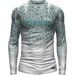 Hot Spot Design Tee Shirt Manches Longues Homme Ocean Performance Giant Trevally - Gris * T-Shirts, Polos & Chemises