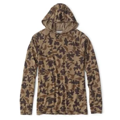 Orvis Tee Shirt Manches Longues Homme Avec Capuche Dricast Printed - Camo * T-Shirts, Polos & Chemises