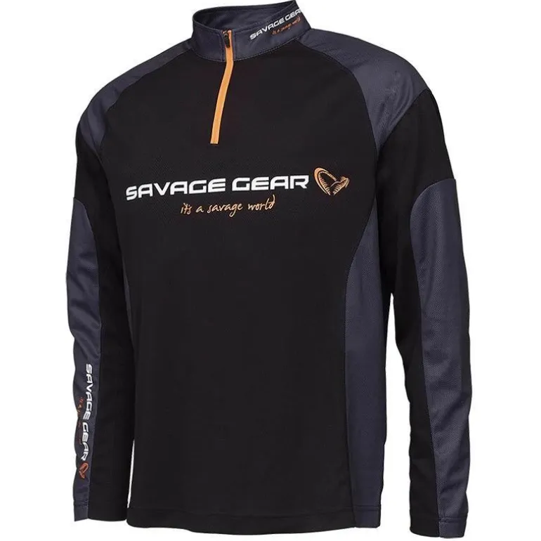 Tee Shirt Manches Longues Homme Savage Gear Tournament - Noir