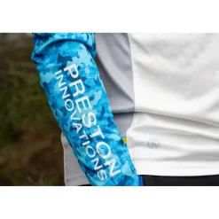 Preston Innovations Tee Shirt Manches Longues Homme Performance Sun Shirt Upf-35 - Blanc/Bleu * T-Shirts, Polos & Chemises