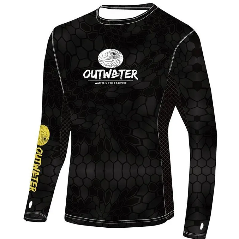 Outwater Tee Shirt Manches Longues Homme Spreks Black Snake * Anti-Uv