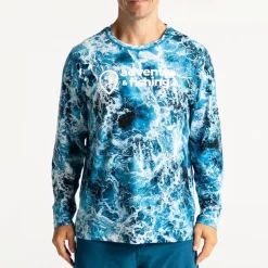 Adventer & Fishing Tee Shirt Manches Longues Homme Bozed Anti Uv - Gris * Anti-Uv
