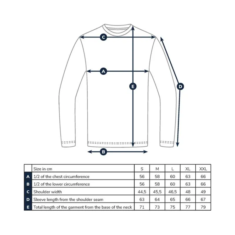 Adventer & Fishing Tee Shirt Manches Longues Homme Bozed Anti Uv - Bleu * Anti-Uv