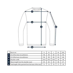 Adventer & Fishing Tee Shirt Manches Longues Homme Golon Anti Uv - Blanc/Bleu * Anti-Uv